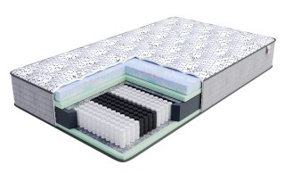 Materac multipocketowy OSLO visco BUBBLEGUM, NATURALIS 200 x 200 29cm H3