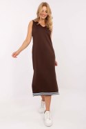 Sukienka Komplet Model IT-KMPL-9719.64 Dark Brown - Rue Paris Rue Paris
