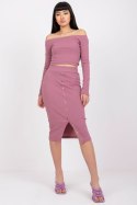 Spódnica Komplet Model RV-KMPL-7524.34 Dark Pink - Rue Paris Rue Paris