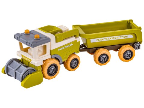Farma Traktor Kombajn Do Skręcania Stajnia Gospodarstwo Rolne Zestaw Majsterkowicza Rolnika Zwierzęta Wkrętarka