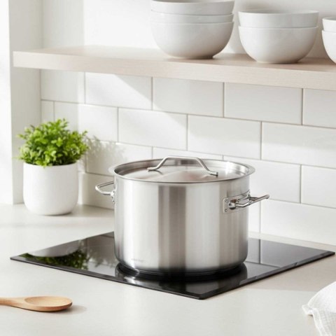 GARNEK GASTRONOMICZNY Z POKRYWĄ STALOWĄ Ø50cm 58L KINGHOFF KH-2028