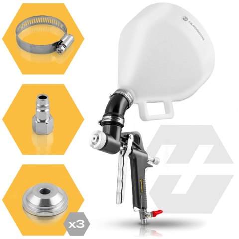 Pneumatyczny pistolet do tynkowania ścian malowania natryskowy 6l Humberg HM-259