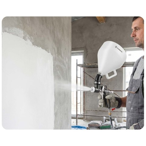 Pneumatyczny pistolet do tynkowania ścian malowania natryskowy 6l Humberg HM-259