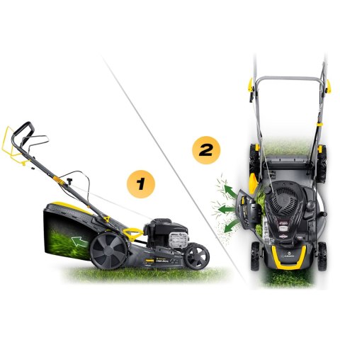 Kosiarka spalinowa z napędem 46 cm mulczowanie 70 l 140cc + olej Humberg HM-604