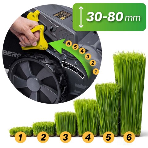 Kosiarka spalinowa z napędem 46 cm mulczowanie 70 l 140cc + olej Humberg HM-604