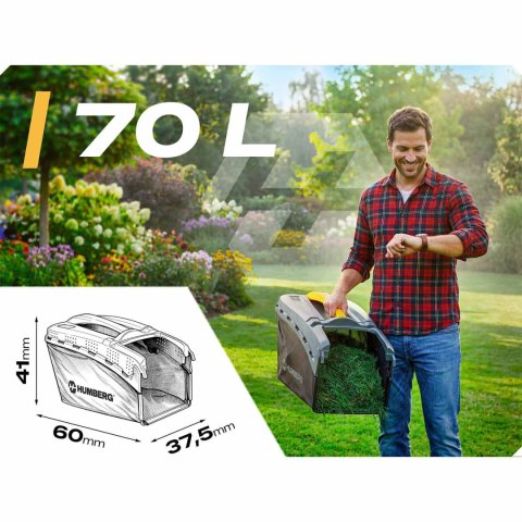 Kosiarka spalinowa z napędem 56 cm 70 l LONCIN 196cc + olej Humberg HM-602