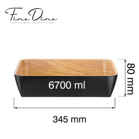 Misa bufetowa Panama Black 6.7l, GN 2/3, 354x325x(h)80mm