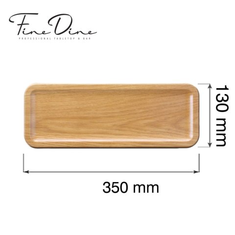 Taca serwingowa Panama White, 350x130x(h)20mm