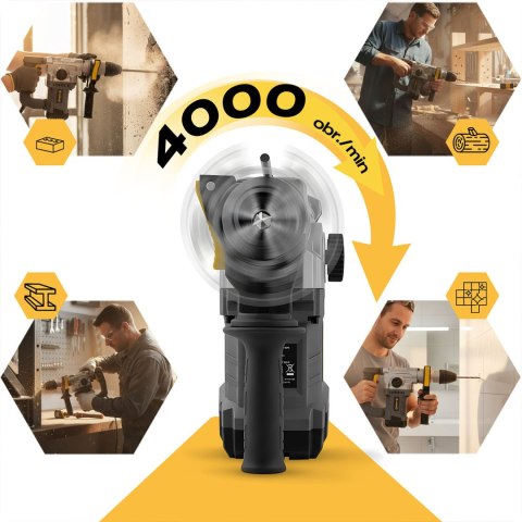 Młotowiertarka udarowa młot wiertarka 4J SDS PLUS 1010 W Humberg HM-430