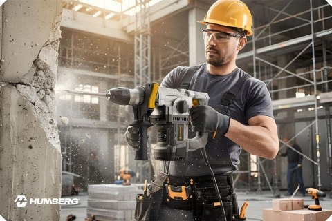 Młotowiertarka udarowa młot wiertarka 4J SDS PLUS 1010 W Humberg HM-430