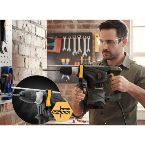 Młotowiertarka udarowa młot wiertarka SDS PLUS 1600 W Humberg HM-431