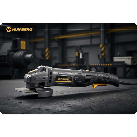 Szlifierka kątowa diax 1200W regulacja obrotów 10 tarcz 125mm mocna kątówka Humberg HM-411