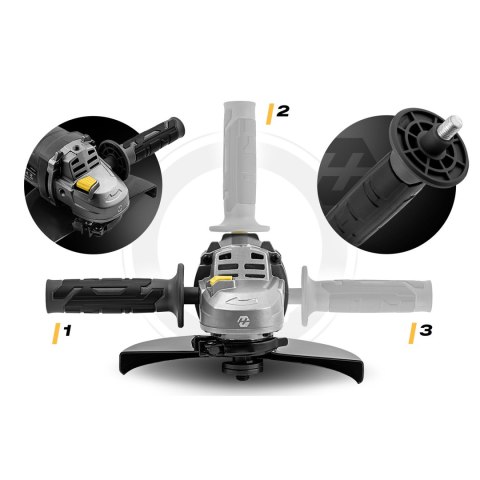 Szlifierka kątowa diax 2000W 230mm wolny start mocna kątówka Humberg HM-413