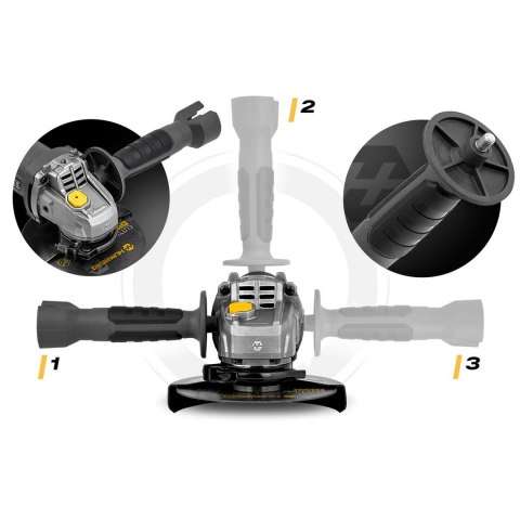 Szlifierka kątowa diax 900W regulacja obrotów 10 tarcz 125mm mocna kątówka Humberg HM-410