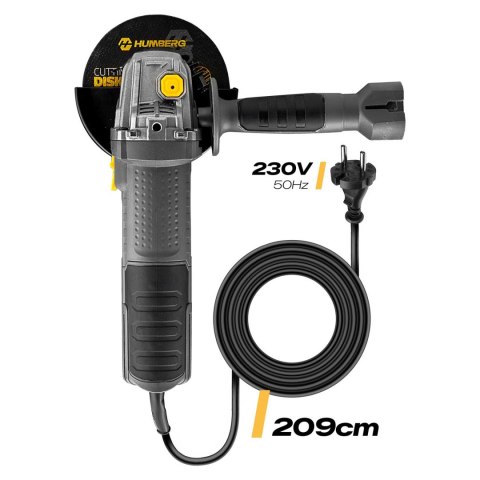 Szlifierka kątowa diax 900W regulacja obrotów 10 tarcz 125mm mocna kątówka Humberg HM-410