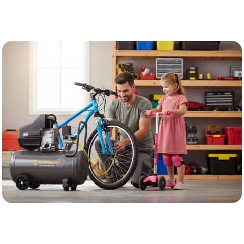 Zestaw narzędzi pneumatycznych 18 elementów do kompresora sprężarki Humberbg HM-256