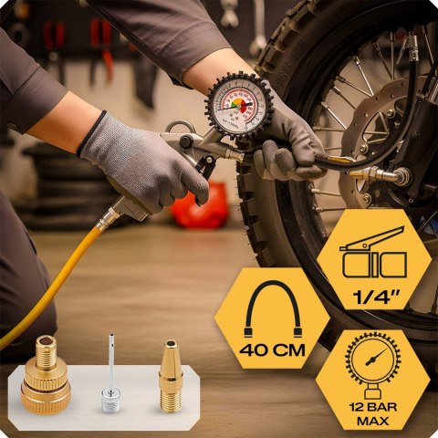 Zestaw narzędzi pneumatycznych 6 elementów do kompresora sprężarki Humberbg HM-256