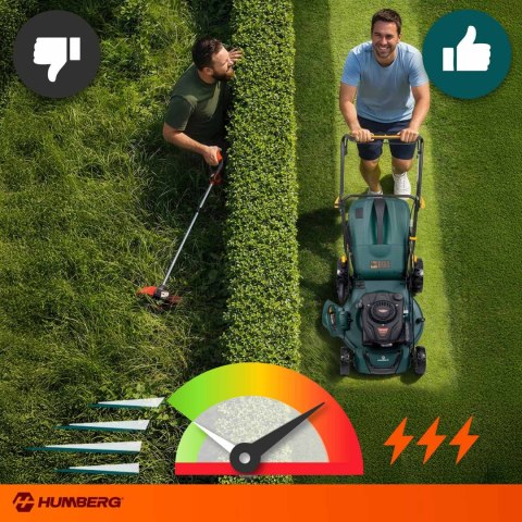 Kosiarka spalinowa z napędem 51 cm 70 l Loncin 196cc + olej Humberg HM-601