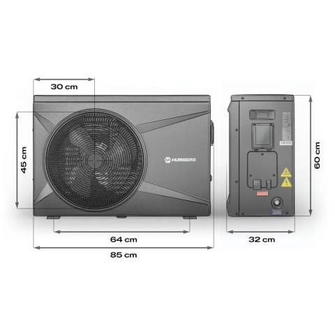 Pompa ciepła do basenu spa podgrzewacz wody 10kw Humberg HM-912