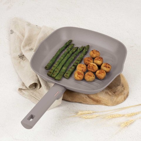 PATELNIA GRILLOWA TYTANOWA 28cm BERLINGER HAUS BH-8096 TAUPE