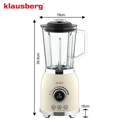 BLENDER KIELICHOWY WYŚWIETLACZ LED KLAUSBERG KB-9030 RETRO