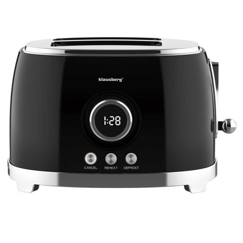 TOSTER OPIEKACZ NA 2 KROMKI WYŚWIETLACZ LED KLAUSBERG KB-9025 RETRO