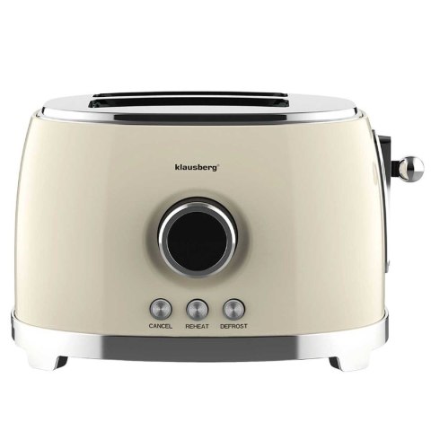 TOSTER OPIEKACZ NA 2 KROMKI WYŚWIETLACZ LED KLAUSBERG KB-9026 RETRO