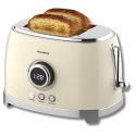 TOSTER OPIEKACZ NA 2 KROMKI WYŚWIETLACZ LED KLAUSBERG KB-9026 RETRO