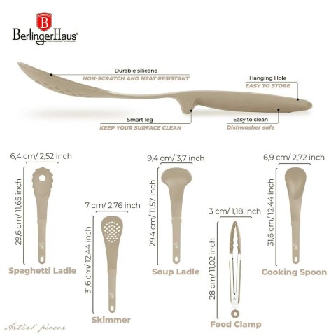 ZESTAW PRZYBORÓW KUCHENNYCH BERLINGER HAUS BH-6336 SAHARA