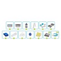 Basen ogrodowy panelowy całoroczny 305 x 122 cm 13w1 Bestawy 56566