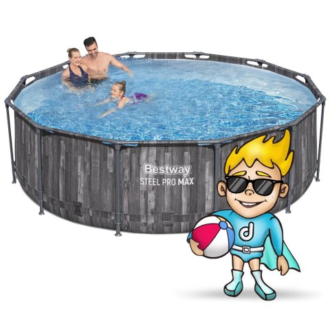Basen ogrodowy stelażowy 366 x 100 cm 18w1 Bestway 5614X