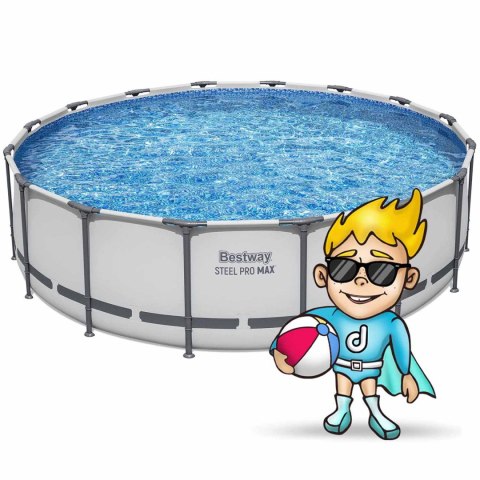Basen ogrodowy stelażowy 488 x 122 cm 19w1 Bestway 5612Z