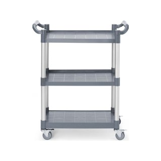 Wózek kelnerski 3-półkowy z polipropylenu, AmerBox, 800x410x(H)950mm