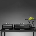 Podgrzewacz indukcyjny okrągły ze szklaną pokrywą De Luxe Black, 9l