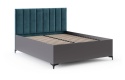 Łóżko stelaż podnoszony pojemnik SIERRA szare  160x200 PARIS Dark Blue