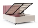 Łóżko stelaż podnoszony pojemnik SIERRA kaszmir 180x200 PARIS Pink