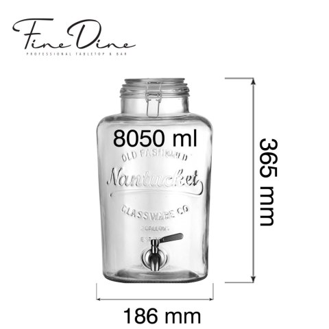Dystrybutor do napojów ze stalowym kranem Vision, 8050ml
