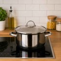 GARNEK EMALIOWANY 20cm 2L Z POKRYWĄ BANQUET METALLIC BLACK
