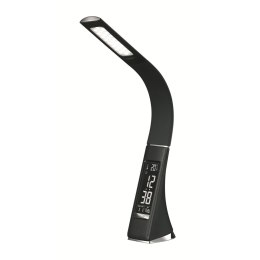 PLATINET DESK LAMP LAMPKA BIURKOWA LED 7W 240 LM CALENDAR CLOCK BLACK [46169]