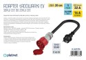 PLATINET EV ADAPTER 22KW CEE female to 3.5KW Schuko plug single-phase, max 3.68KW @16A,0.2M