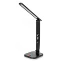 PLATINET LED DESK LAMP LAMPKA BIURKOWA RGB WIRELESS CHARGING BLACK [46217]