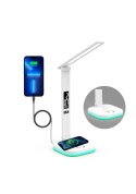 PLATINET LED DESK LAMP LAMPKA BIURKOWA RGB WIRELESS CHARGING WHITE [46218]