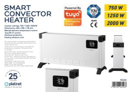 PLATINET SMART ELECTRIC HEATER GRZEJNIK 2000W WIFI TUYA DISPLAY WHITE [46256]