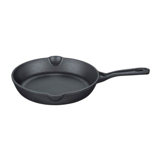 Küchenprofi Provence - Patelnia żeliwna z dzióbkiem, średnica 20 cm (czarny)