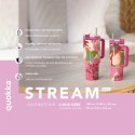 Quokka Stream - Kubek termiczny ze stali nierdzewnej 950 ml ze słomką (Turquoise)