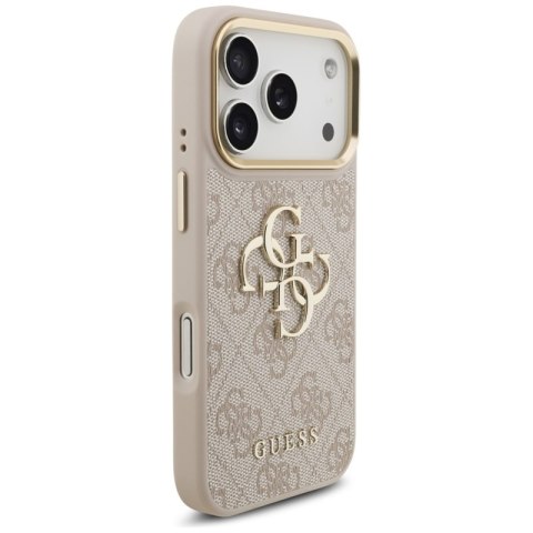 Guess 4G Big 4G Classic Logo - Etui iPhone 17 Pro (różowy / złoty)