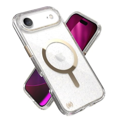 Speck Presidio Lux MagSafe - Etui iPhone Air (Glitter / Gold Metallic)