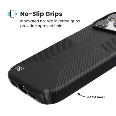 Speck Presidio2 Grip MagSafe - Etui iPhone 17 Pro (Black / Slate Grey / White)