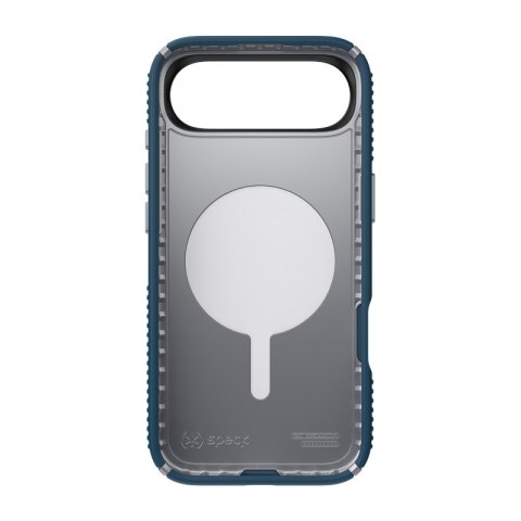 Speck Presidio2 Grip MagSafe - Etui iPhone Air (Deep Sea / Silver Metallic / Spell Blue)