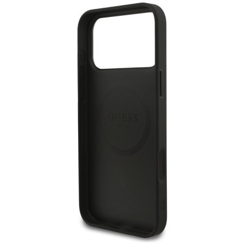 Guess 4G Ring Classic Logo MagSafe - Etui iPhone 17 Pro Max (czarny)